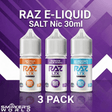 RAZ Salt E-Liquid Nic 30ml - 3 Pack