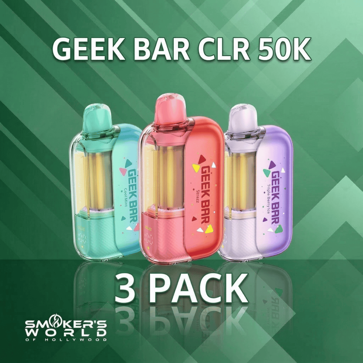 Geek Bar CLR 50K Disposable Vape - (3 Pack)