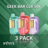 Geek Bar CLR 50K Disposable Vape - (3 Pack)