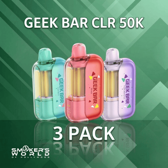 Geek Bar CLR 50K Disposable Vape - (3 Pack)