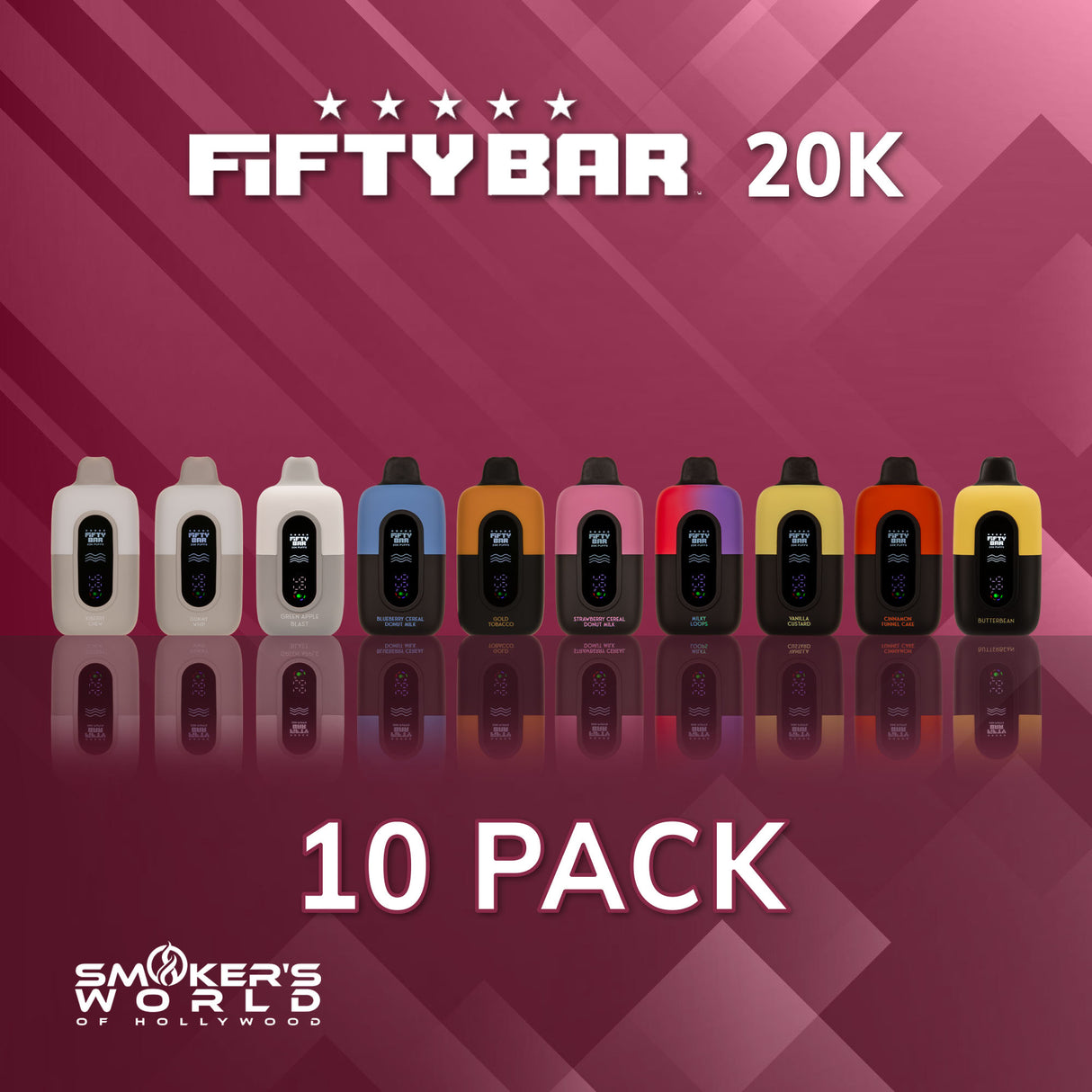 Fifty Bar 20K Vape - (10 Pack)