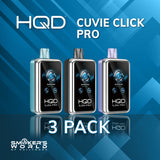 HQD Cuvie Click Pro 30k Vape - (3 Pack)
