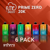 Fume PRIME ZERO 20K Vape - (6 Pack)