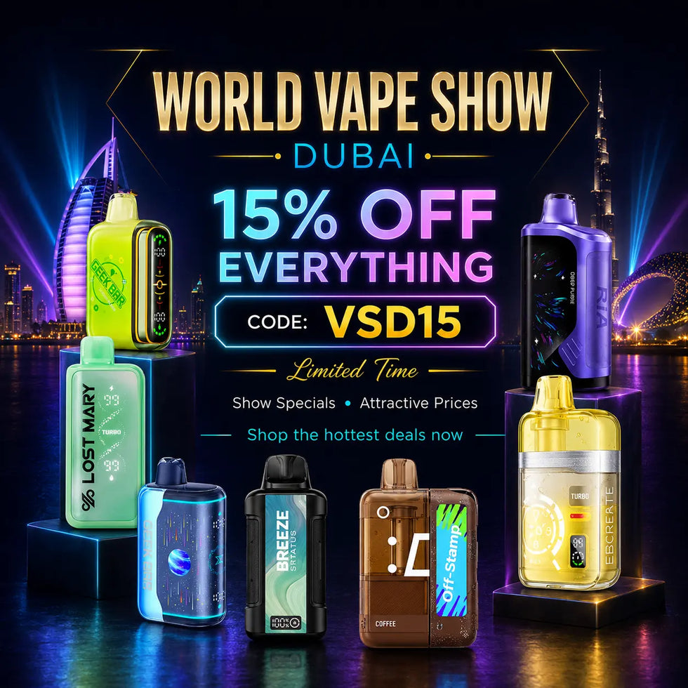 15% Off Flash Sale for the World Vape Show