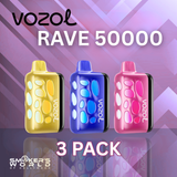 VOZOL Rave 50000 Vape - (3 pack)