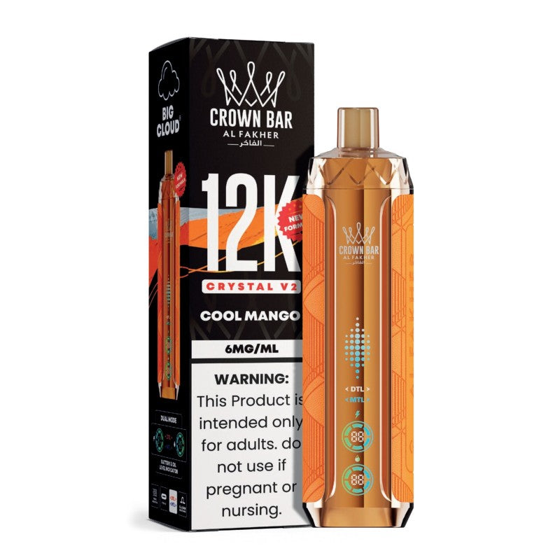 Cool Mango Al Fakher Crown Bar 12K Crystal V2 Vape