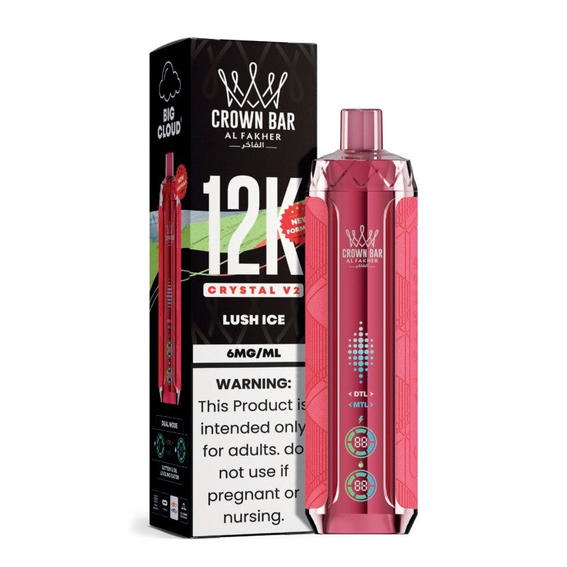 Lush Ice Al Fakher Crown Bar 12K Crystal V2 Vape