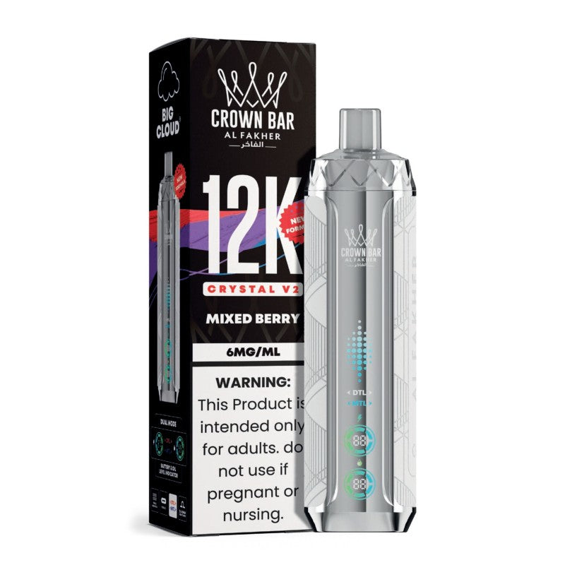 Mixed Berry Al Fakher Crown Bar 12K Crystal V2 Vape