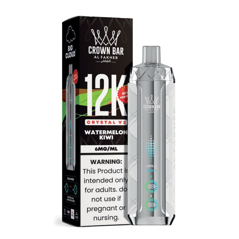 Watermelon Kiwi Al Fakher Crown Bar 12K Crystal V2 Vape