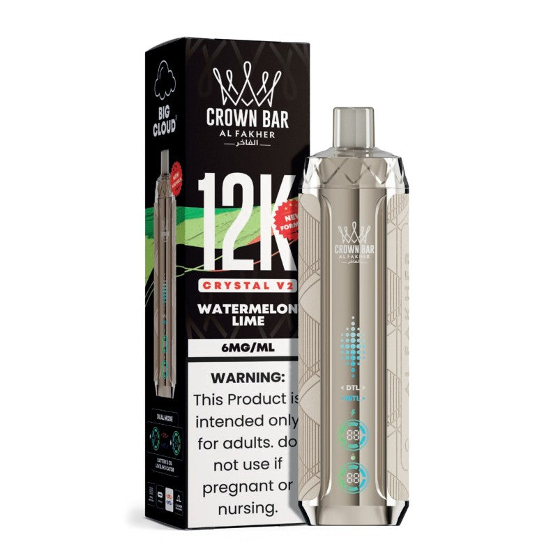 Watermelon Lime Al Fakher Crown Bar 12K Crystal V2 Vape