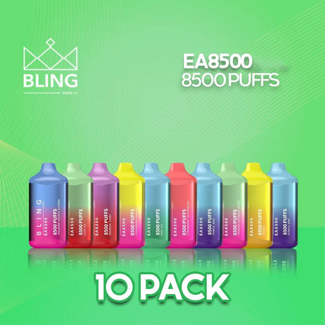 Bling EA8500 Disposable Vape 8500 Puffs - 10 Pack-