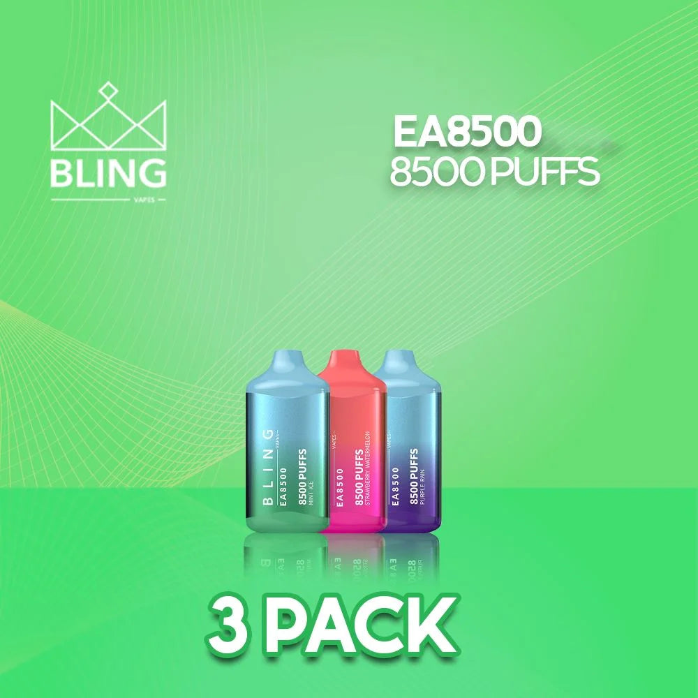 Bling EA8500 Disposable Vape 8500 Puffs - 3 Pack