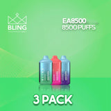 Bling EA8500 Disposable Vape 8500 Puffs - 3 Pack-