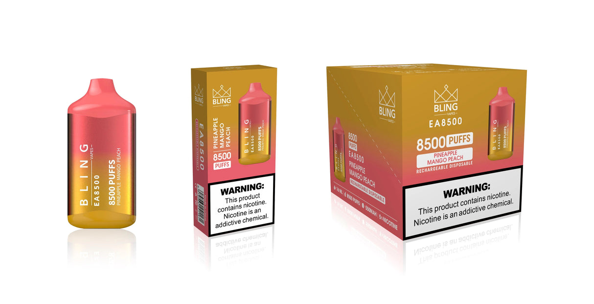 Bling EA8500 Disposable Vape 8500 Puffs - 3 Pack-