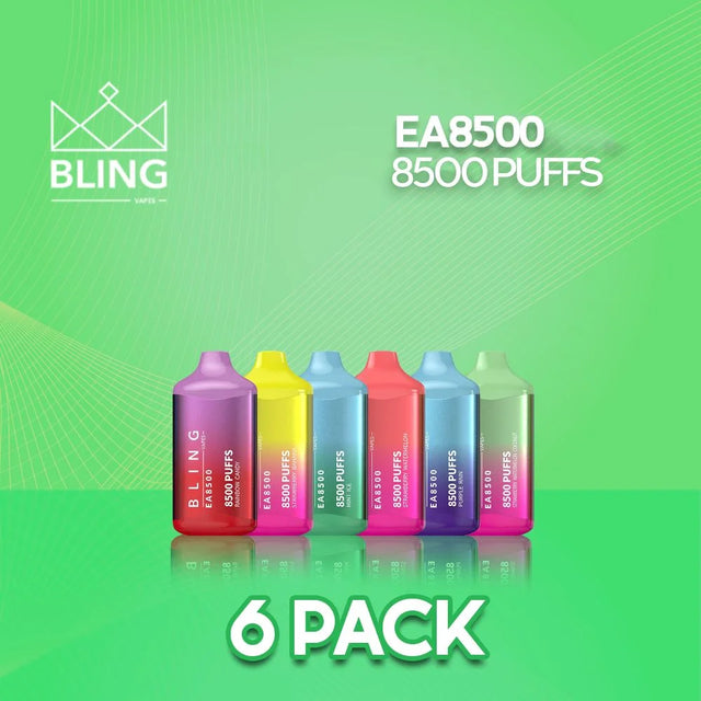 Bling EA8500 Disposable Vape 8500 Puffs - 6 Pack-