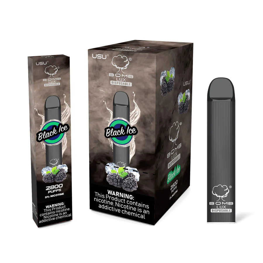 Bomb LUX Black Ice Flavor - Disposable Vape