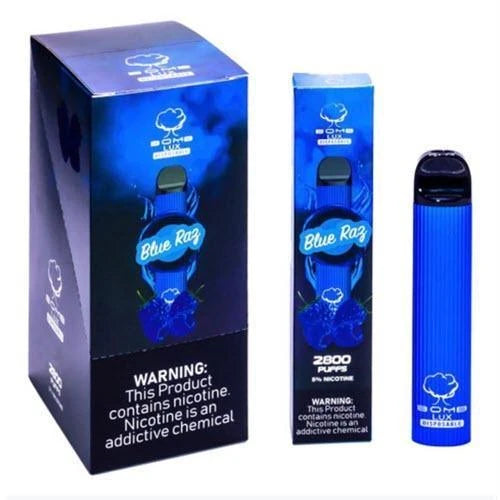 Bomb LUX Blue Razz Flavor - Disposable Vape