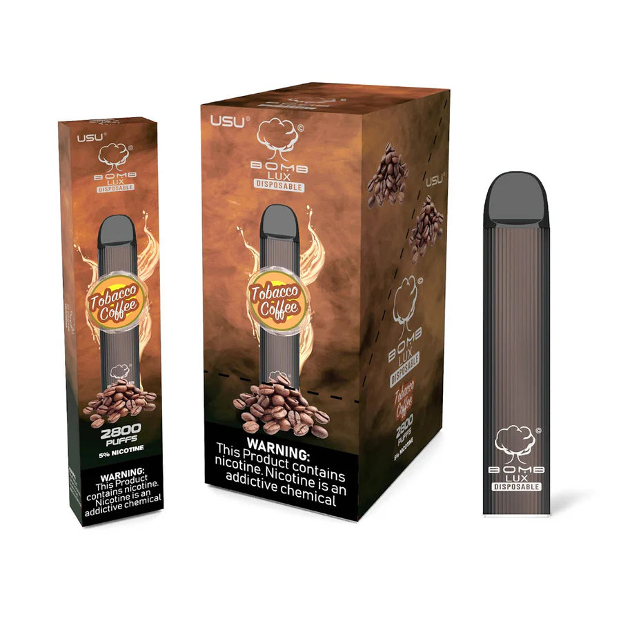 Bomb LUX Tobacco Coffee Flavor - Disposable Vape