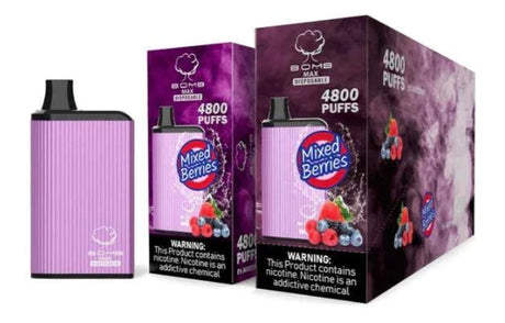 Bomb Max Mixed Berries Flavor - Disposable Vape
