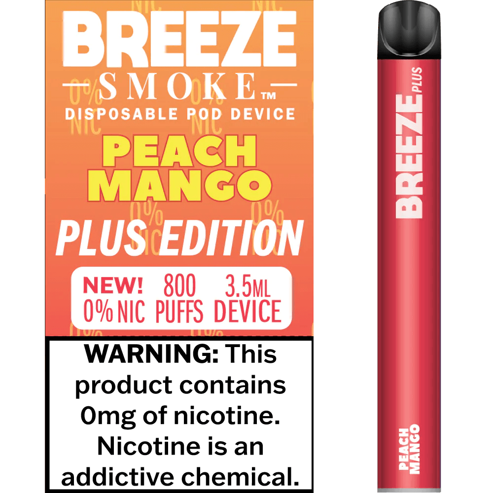 Breeze Plus Zero Peach Mango Flavor - Disposable Vape