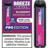 Breeze Pro Blueberry Watermelon Flavor - Disposable Vape