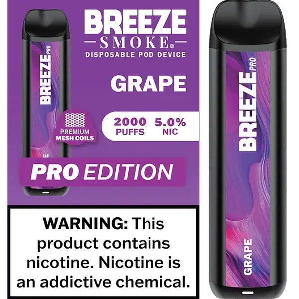 Breeze Pro Grape Flavor - Disposable Vape