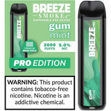 Breeze Pro Gum Mint (spearmint) Flavor - Disposable Vape