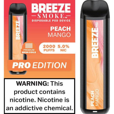Breeze Pro Peach Mango Flavor - Disposable Vape