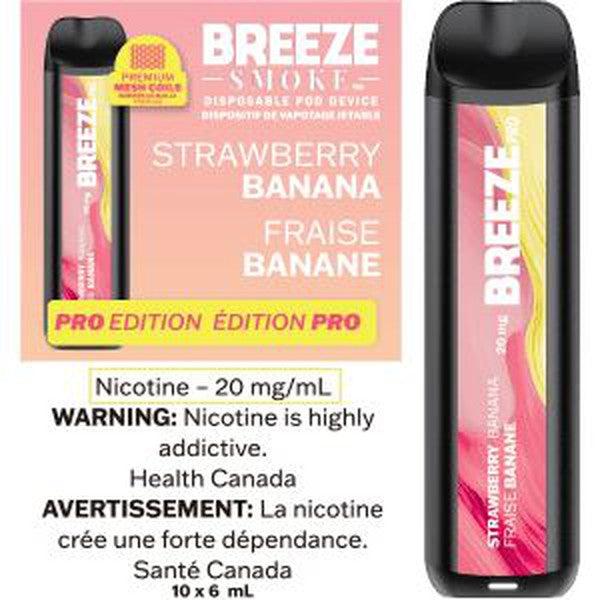 Breeze Pro Strawberry Banana Flavor - Disposable Vape