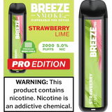 Breeze Pro Strawberry Lime Flavor - Disposable Vape