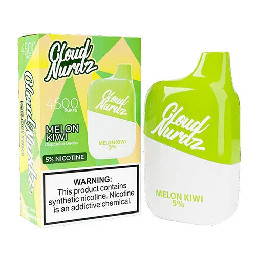 Cloud Nurdz 4500 Melon Kiwi Flavor - Disposable Vape