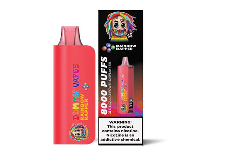 Dummy Vapes 8000 Rainbow Rapper Flavor - Disposable Vape