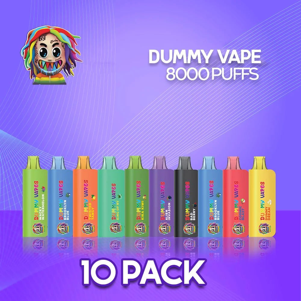 Dummy Vapes 8000 Puffs Disposable Vape - 10 Pack