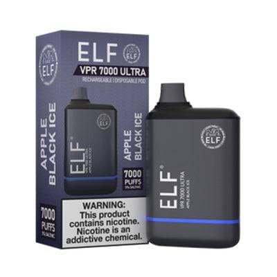 ELF VPR 7000 Ultra Apple Black Ice Flavor - Disposable Vape