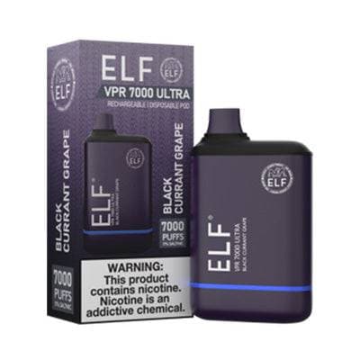 ELF VPR 7000 Ultra Black Current Grape Flavor - Disposable Vape