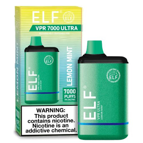 ELF VPR 7000 Ultra Lemon Mint Flavor - Disposable Vape