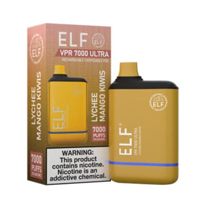 ELF VPR 7000 Ultra Lyche Mango Kiwi Flavor - Disposable Vape