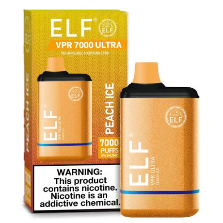 ELF VPR 7000 Ultra Peach Ice Flavor - Disposable Vape
