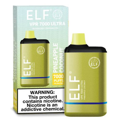 ELF VPR 7000 Ultra Pineapple Coconut Flavor - Disposable Vape