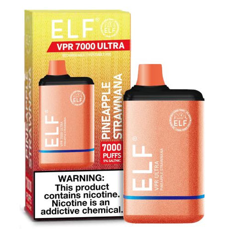 ELF VPR 7000 Ultra Pineapple Strawnana Flavor - Disposable Vape