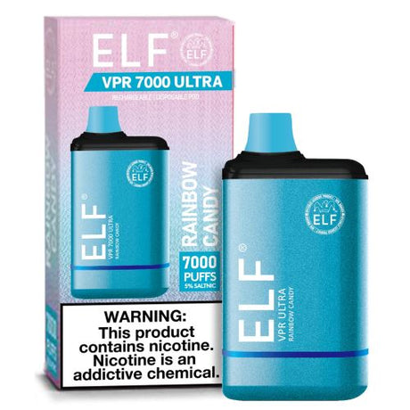 ELF VPR 7000 Ultra Rainbow Candy Flavor - Disposable Vape