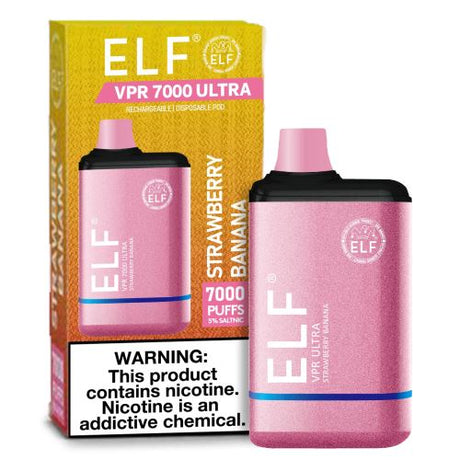ELF VPR 7000 Ultra Strawberry Banana Flavor - Disposable Vape