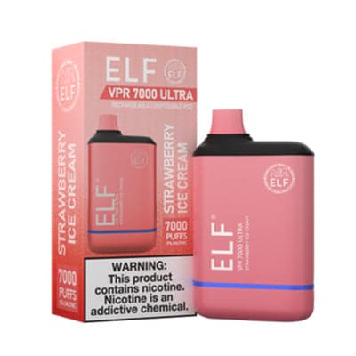 ELF VPR 7000 Ultra Strawberry Ice Cream Flavor - Disposable Vape