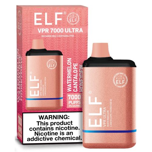 ELF VPR 7000 Ultra Watermelon Cantalope Honeydew Flavor - Disposable Vape