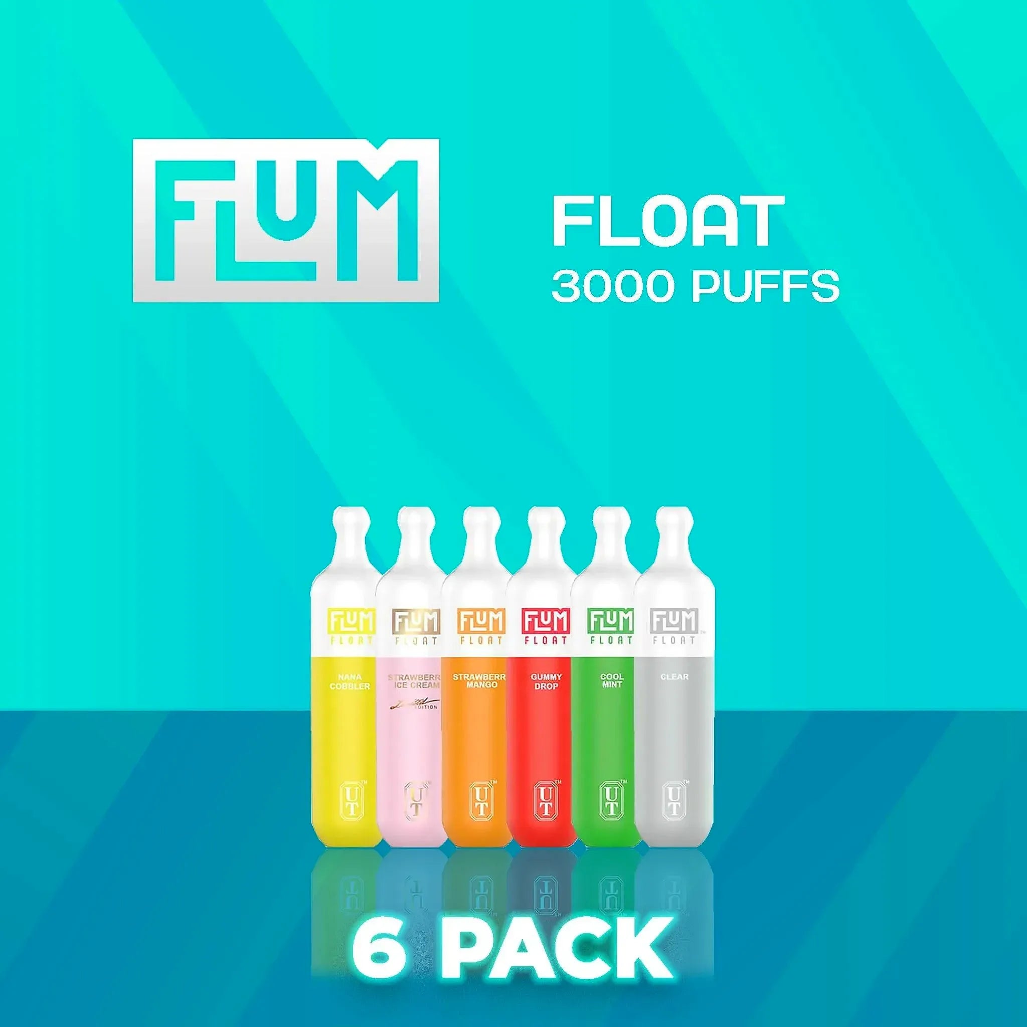 Flum Float Disposable Vape 3000 Puffs - 6 Pack