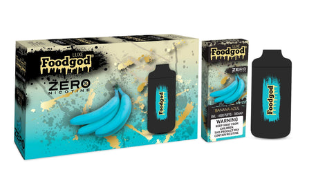 Foodgod Luxe Zero Nicotine Banana Azul Flavor - Disposable Vape