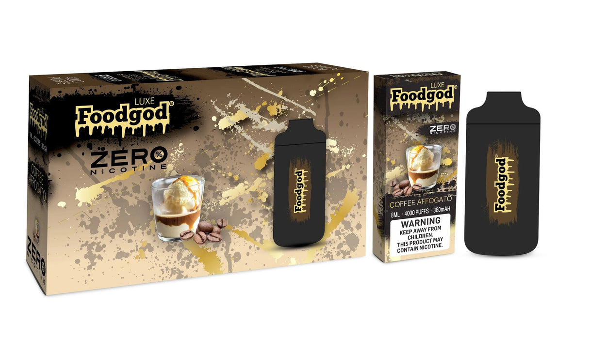 Foodgod Luxe Zero Nicotine Coffee Affogato Flavor - Disposable Vape