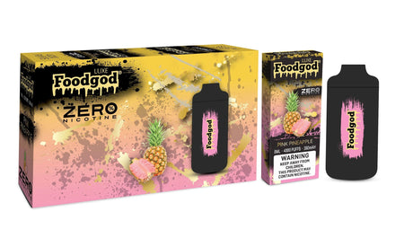 Foodgod Luxe Zero Nicotine Pink Pineapple Flavor - Disposable Vape