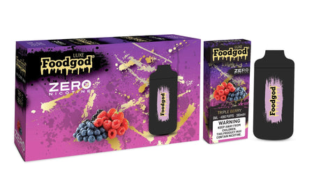 Foodgod Luxe Zero Nicotine Triple Berry Flavor - Disposable Vape