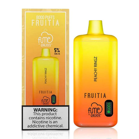 Fruitia x Fume Peachy Ringz Flavor - Disposable Vape